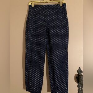 Crown & Ivy Navy and White Polka Dot Apparel